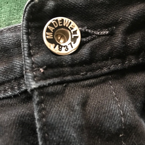 Madewell Rail Straight Black frost wash pants - Picture 4 of 6